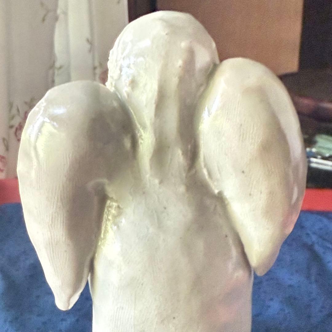 F様へ感謝お嫁入り‼️愛ある作家の最上手フィギュリン「黄色い星にいのる天使」一体