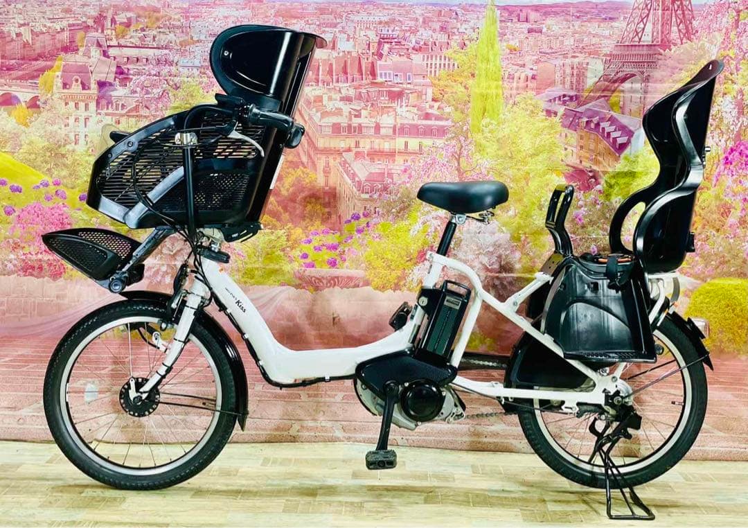 0898ヤマハ3人乗り子供乗せ電動アシスト自転車20インチ