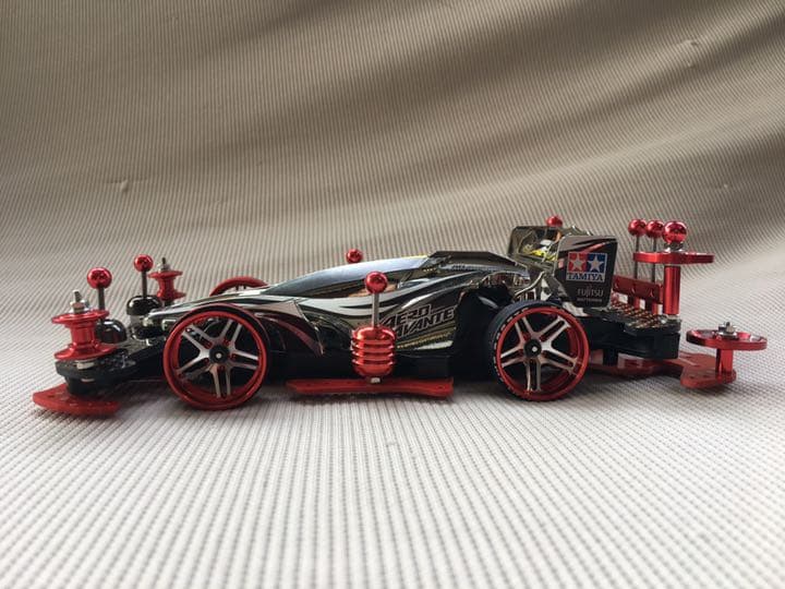 元祖！エアロアバンテ ブラック メタリック カスタム ミニ四駆 改造　確認用！