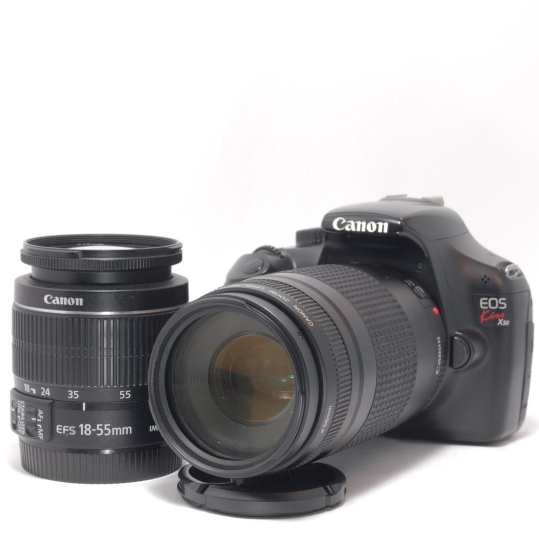 ⭐️望遠レンズセット⭐️Canon Kiss X50 キャノン デジタル一眼レフ