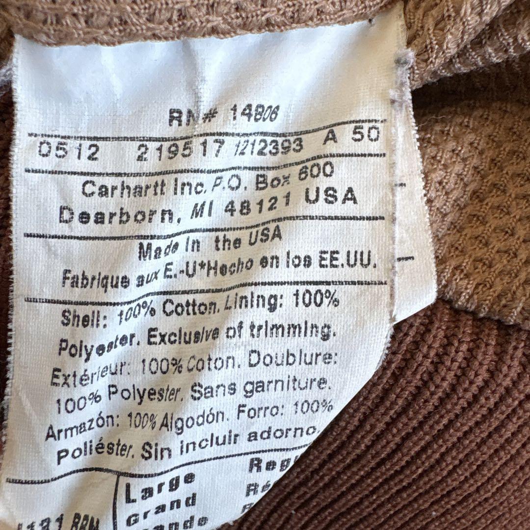 carhartt カーハート アクティブジャケット ブラウン USA製 L