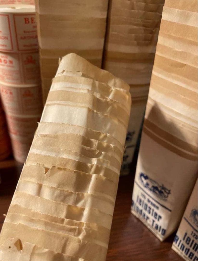 海外 マルシェ袋 ヴィンテージドイツの袋2種7枚✖️5 世界の紙袋