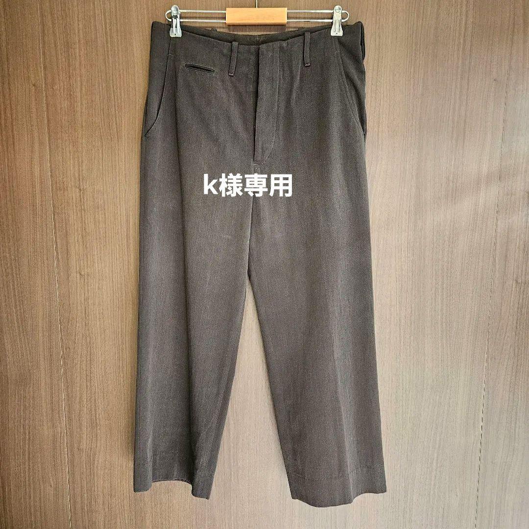 パンツ MAATEE&SONS SMOOTH CHINO TROUSER Maatee&sons chino trouser gray chambray 24AW MAATEE&SONS SMOOTH