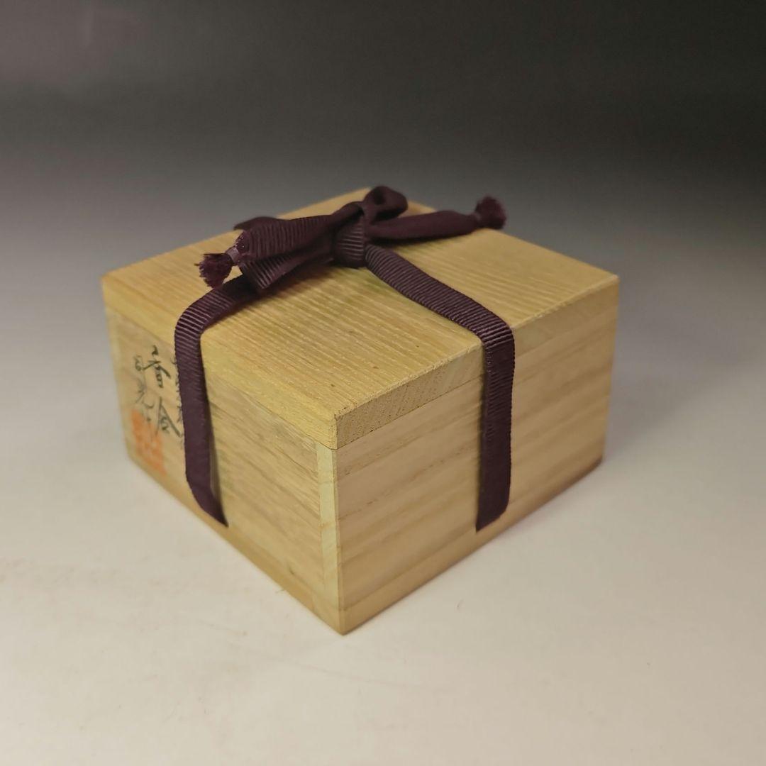 イ729 香合『細川司光作』『七宝蒔絵 丸香合 共箱』漆塗 茶道具