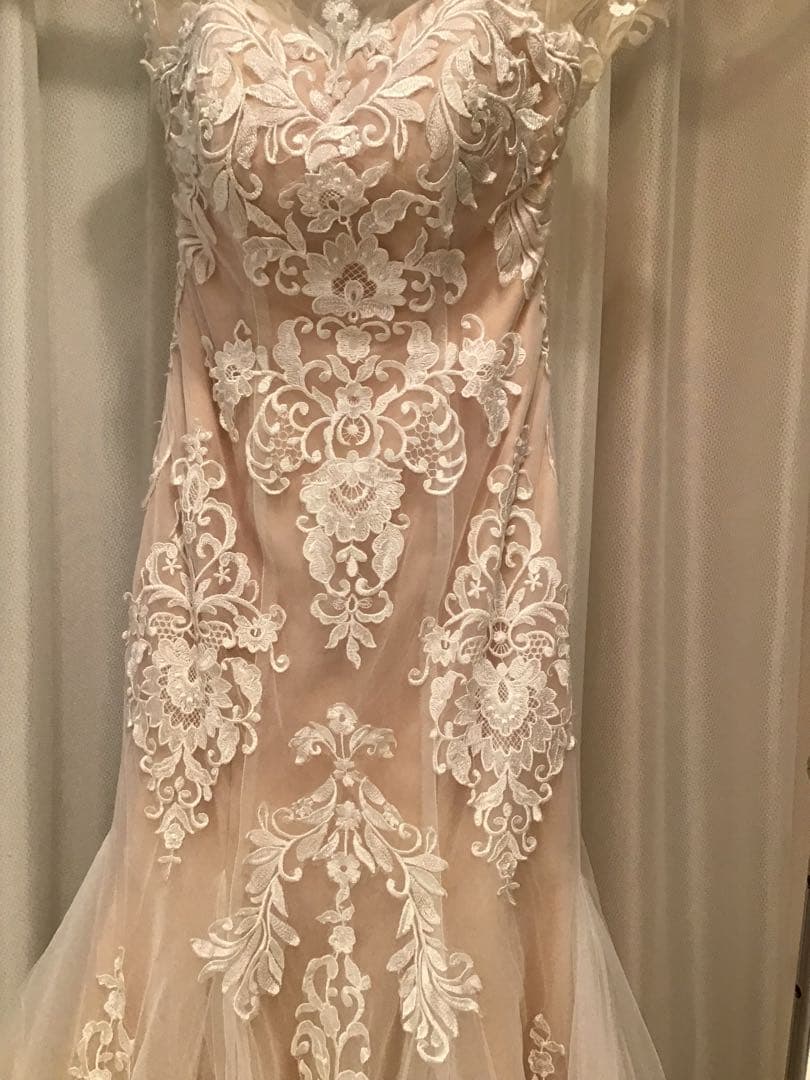 YNSWEDDING刺繍入りマーメイドウェディングドレス