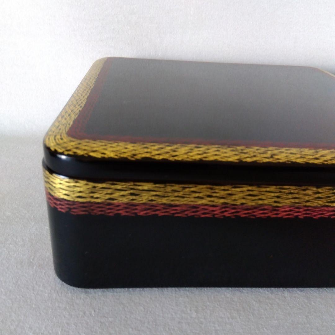 輪島塗　松葉地紋　四段重