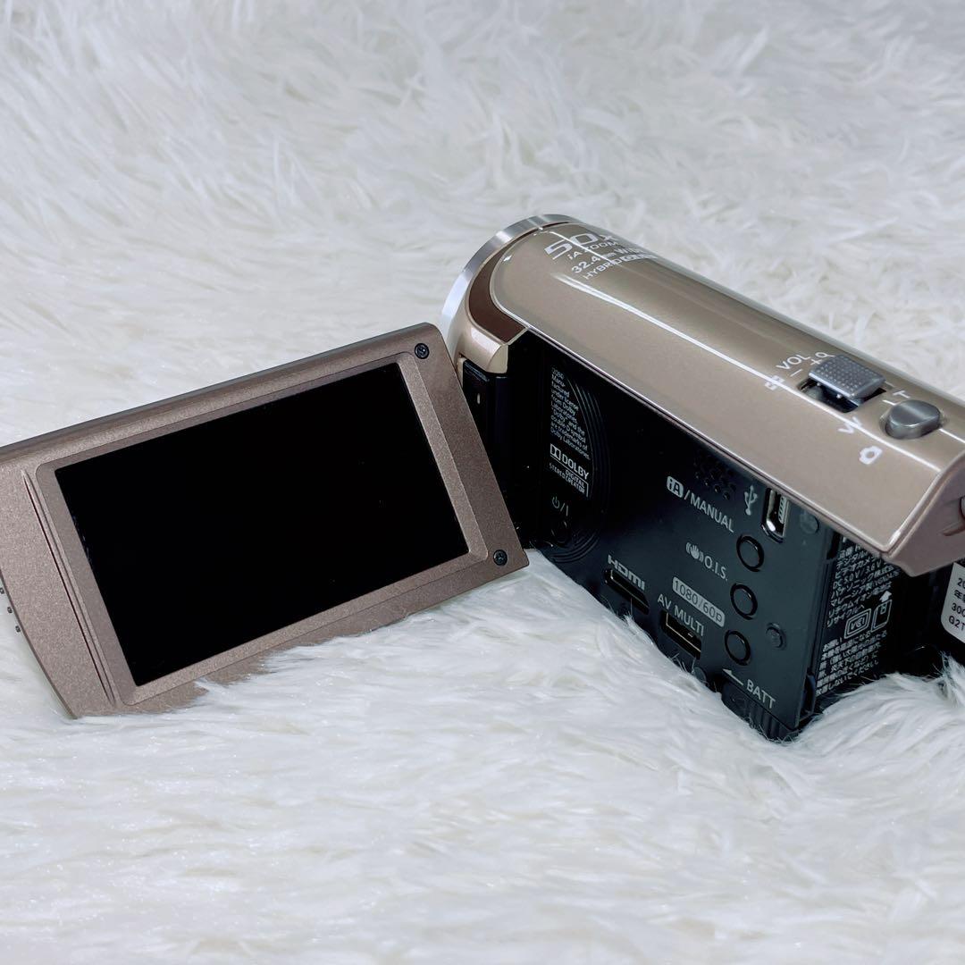 美品 Panasonic ビデオカメラ 【HC-V300M】ゴールド 付属品付き