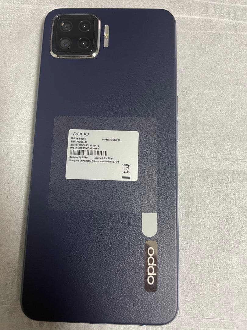 美品】OPPO A73 本体 ネイビーブルー