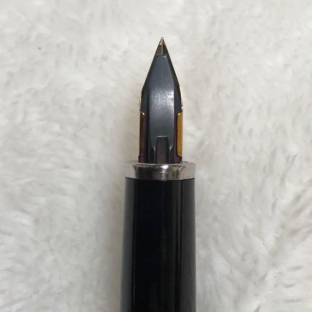 ☆廃番 プラチナ 美巧 万年筆 14金ペン先 ブラック 字幅 極細字