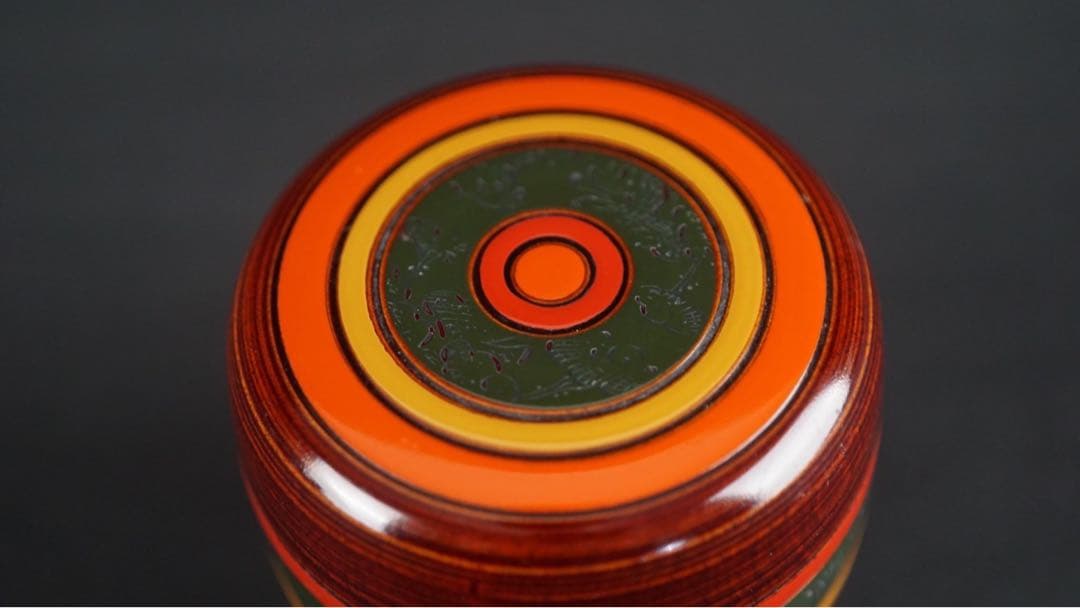 和田瑾斎 独楽塗 中棗 共箱 茶道具 本物保証 H104942409 新品