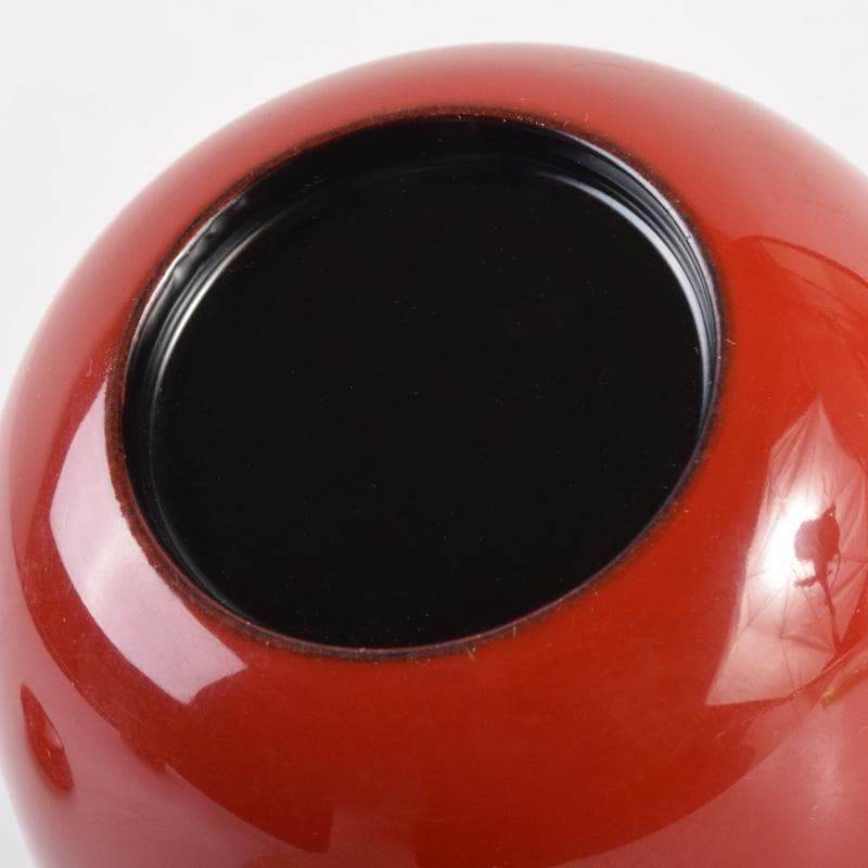 琉球漆器　べんぼう漆塗　紅房社造　朱塗　棗　時代箱　V　7202