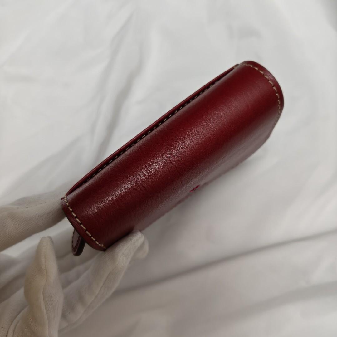 新品未使用級 ゆべしさん dakota 2つ折り財布トゥリパーノ 赤