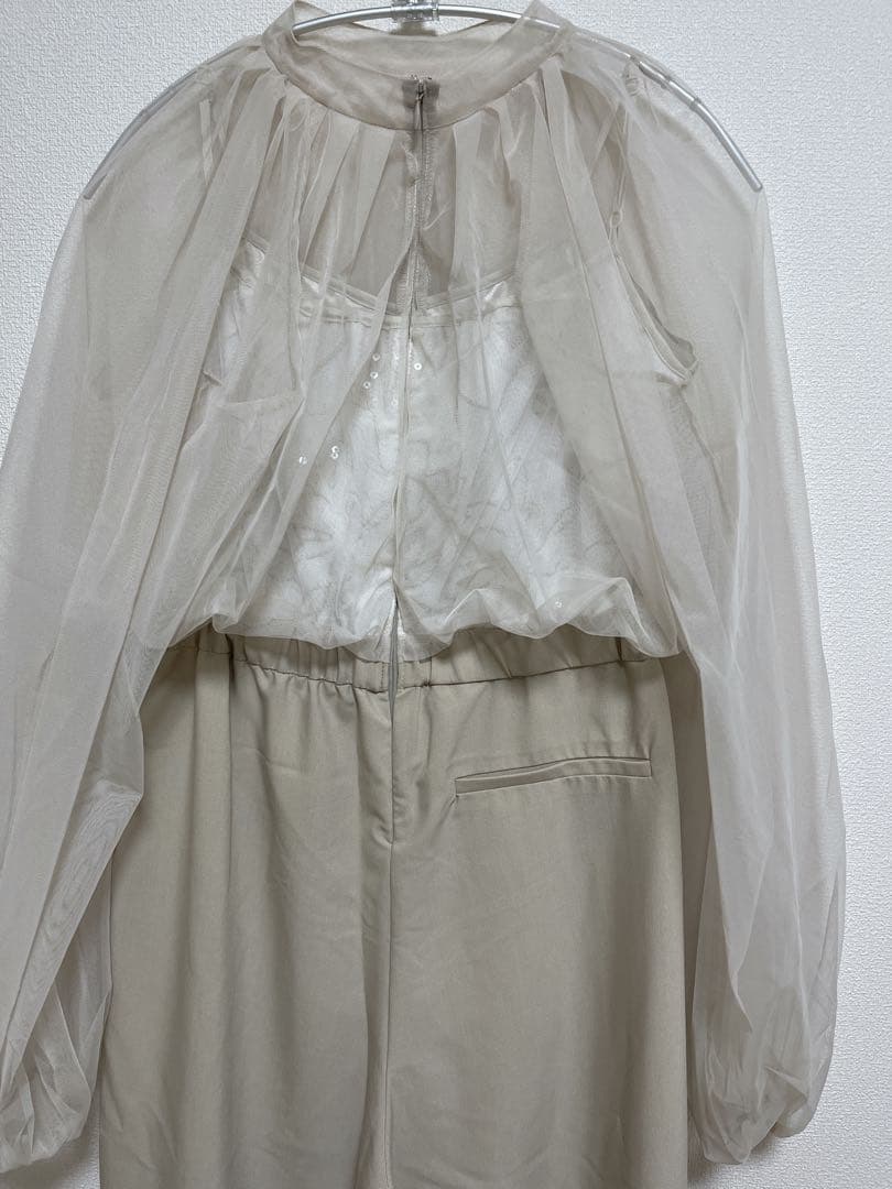 ★新品★リルアー　Lace layered rap pants dress