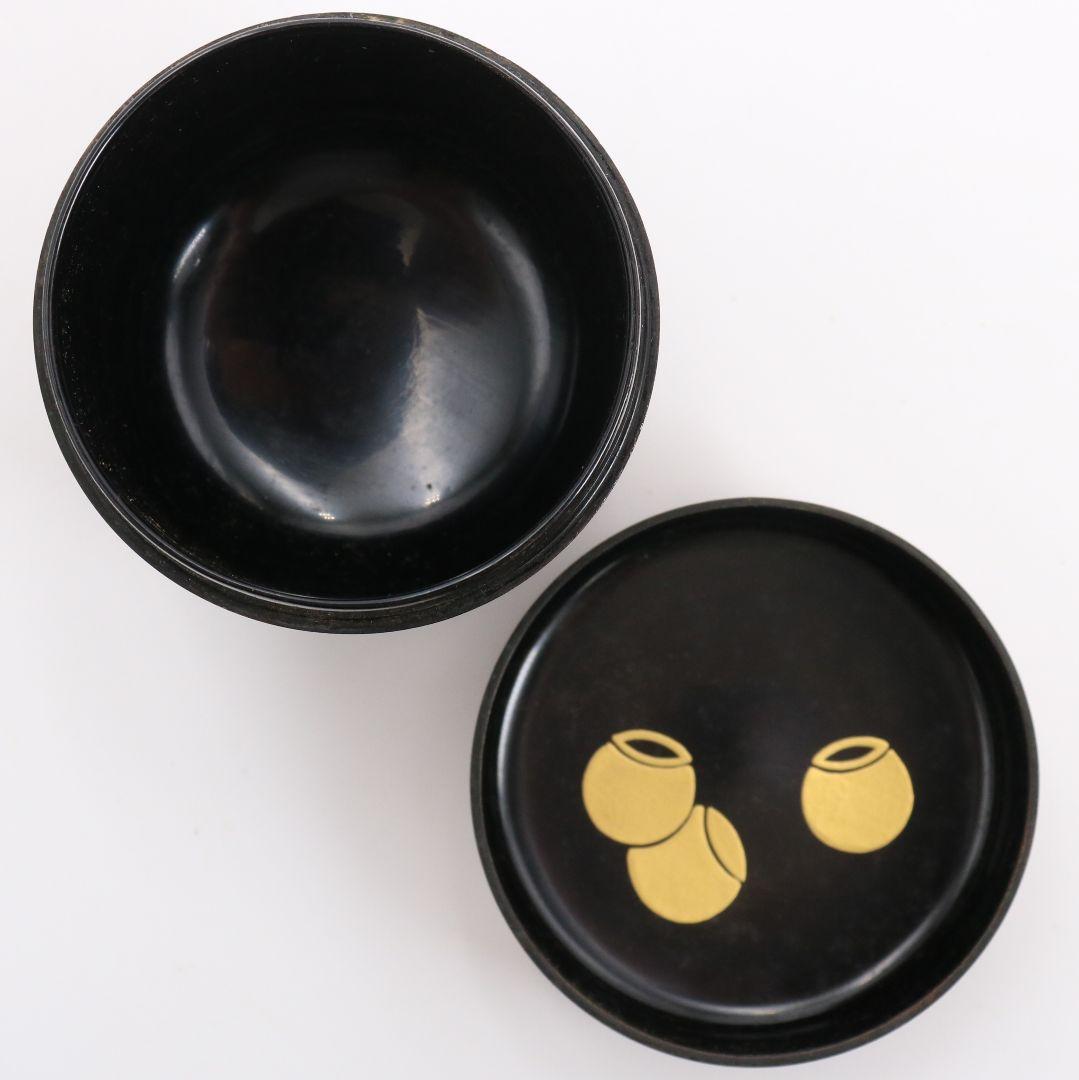 多田桂寛作 欅造 中棗 つぼつぼ蒔絵 茶道具 共箱共布 V809