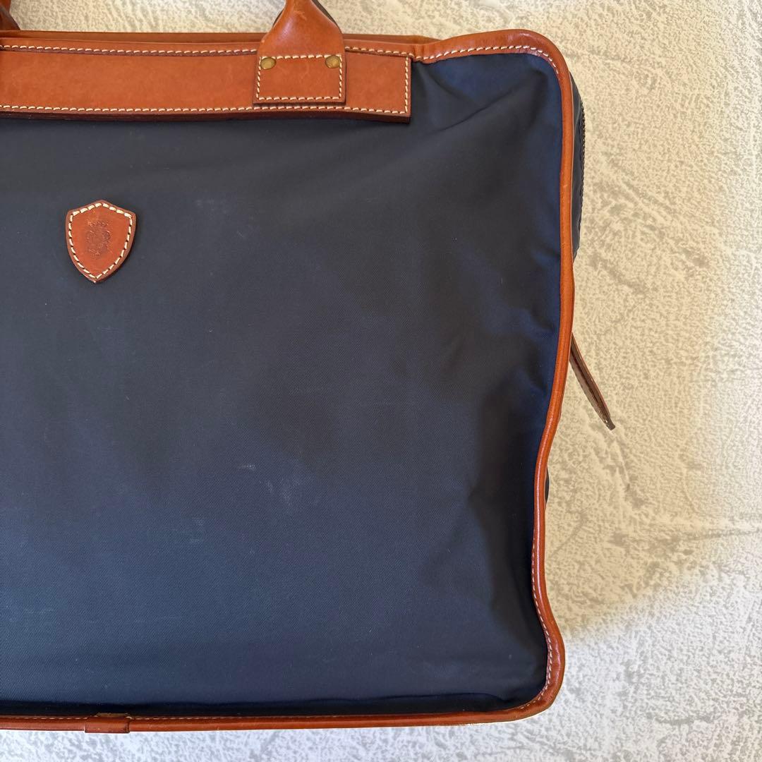 Felisi フェリージ ナイロン/レザー ブリーフケース 1724DS 濃紺