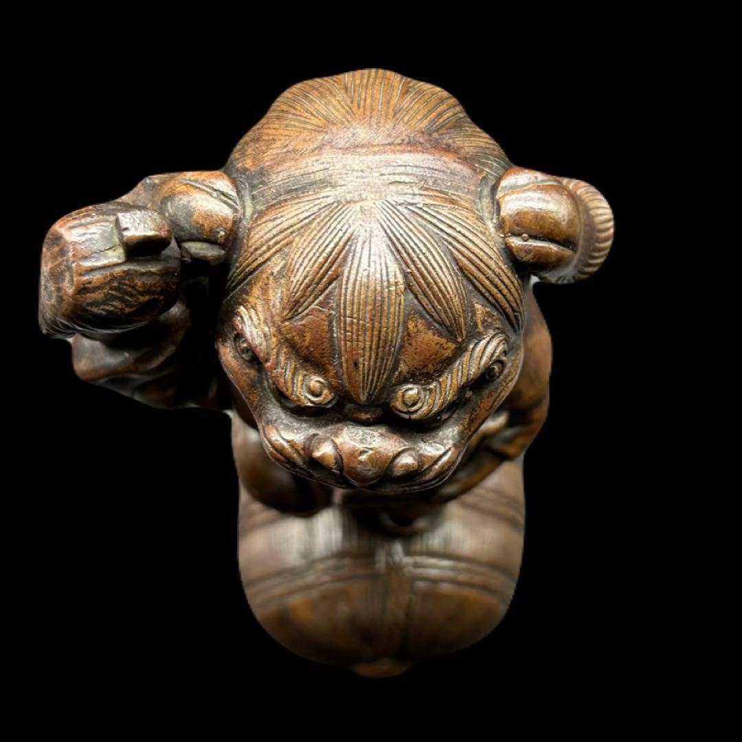 備前焼 大黒天 獅子被り 縁起物 七福神 -68- - メルカリ