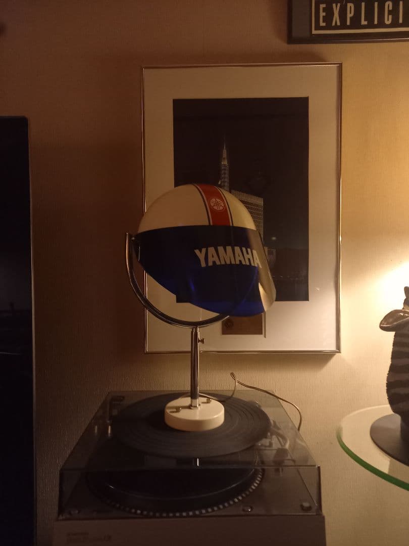 極希少　1970's　ヤマハ　販売店　ノベルティ　非売品　ヘルメット　ランプ