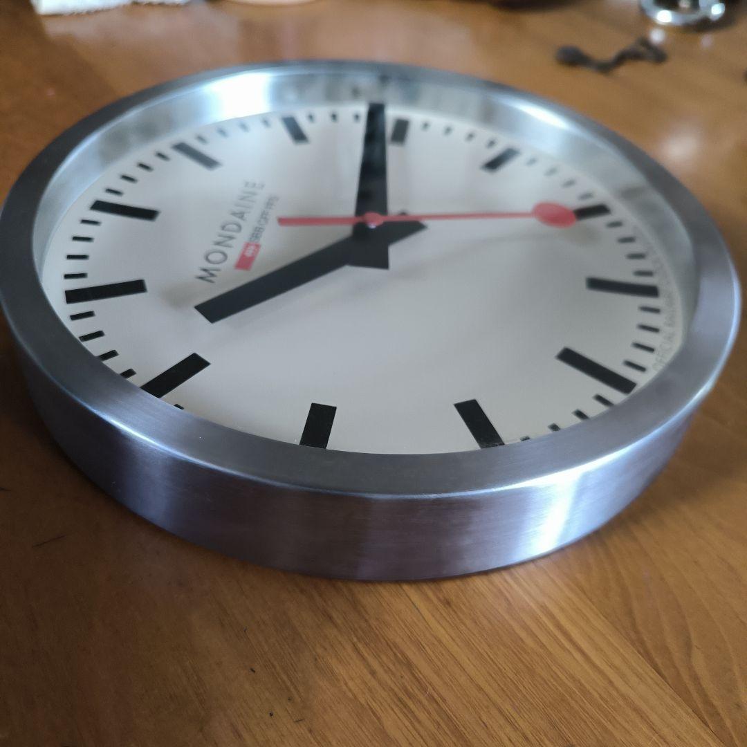 MONDAINE （モンディーン）壁掛け時計　動作品　スイス　鉄道　時計