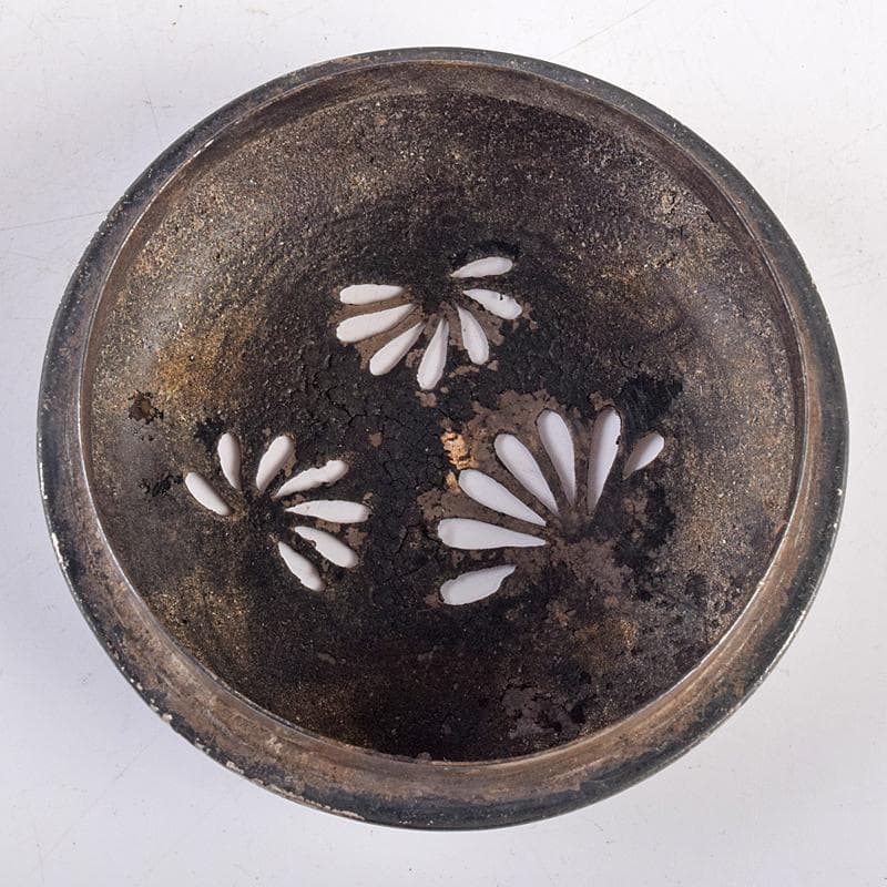 茶道具 京焼 滝口加全作 染付山水文 香炉 透かし火屋付 M R8878 - メルカリ