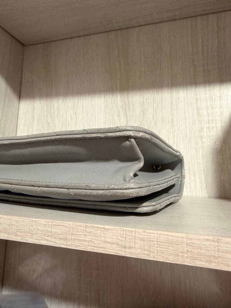 ム*ま様 CHANEL シャネル　グレー　チェーンウォレット　シェブロン　ゴール