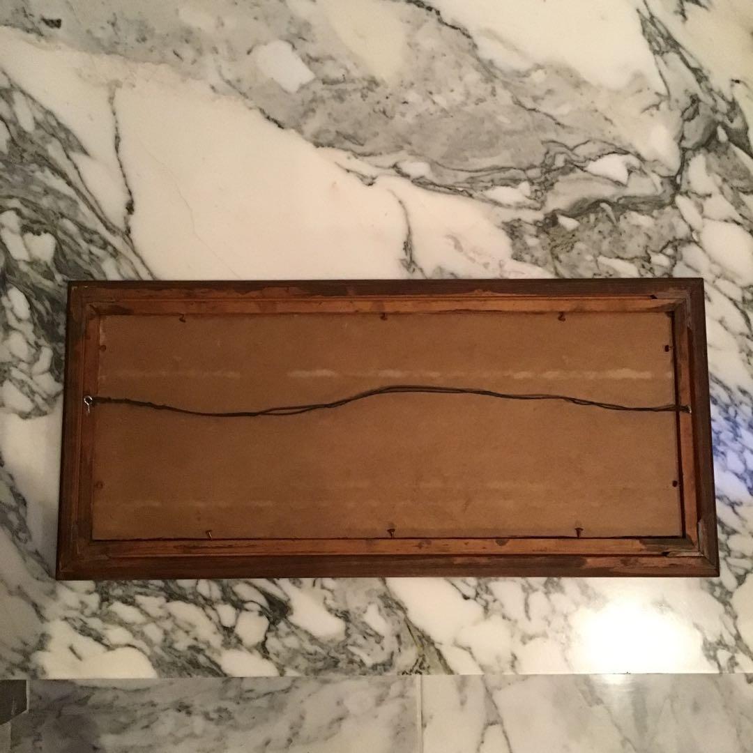 50'sアメリカ モザイクタイル 絵画 額 ビンテージHAWAII