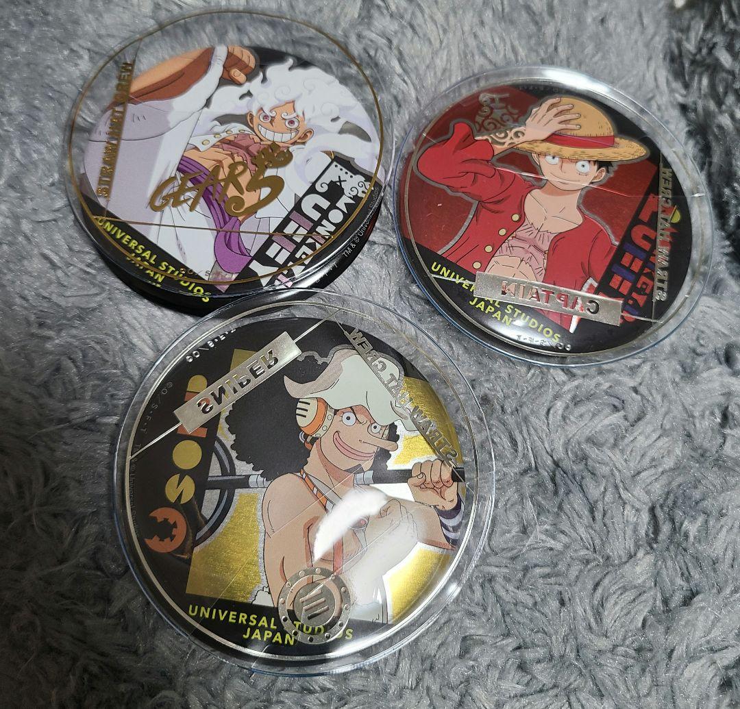 USJ×ワンピースコラボグッズ：缶バッジ（ランダムで1種類