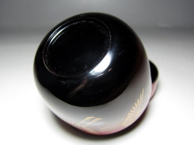 お値引中＞千家十職塗師 中村宗哲 松喰鶴大棗