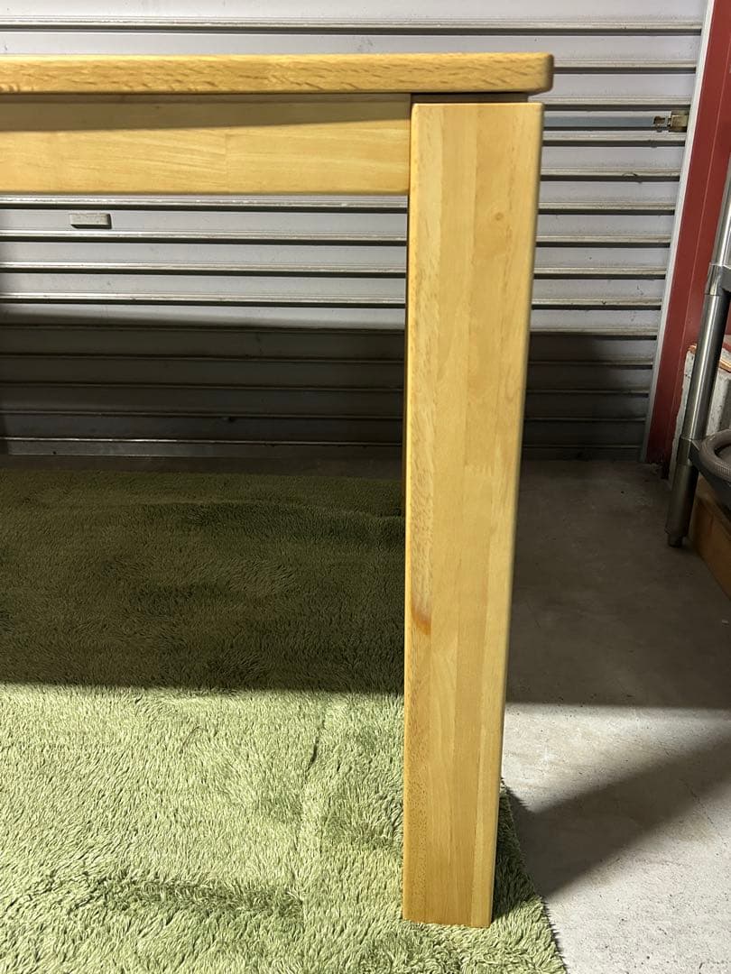 ☆山口県下松市よりダイニングテーブル 天然木 ナフコ 幅180 奥90 高71