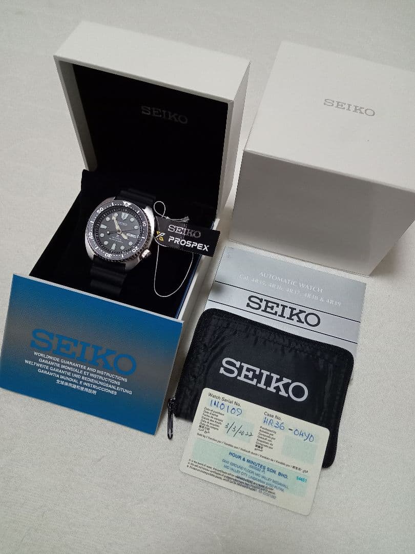 【未使用】SEIKO　PROSPEX　SRPE93　希少タートル　機械式自動巻
