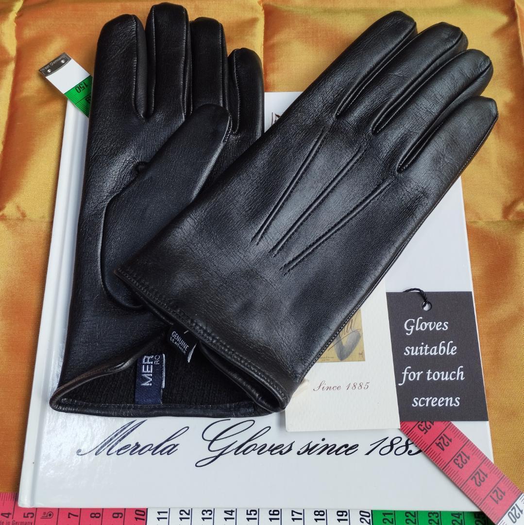 初売りメローラ スマホ対応 ナッパ黒 カシミア黒 革手袋 グローブ MEROLA 手袋 – Merola 初売りメローラ スマホ対応 ナッパ黒 カシミア黒 革手袋