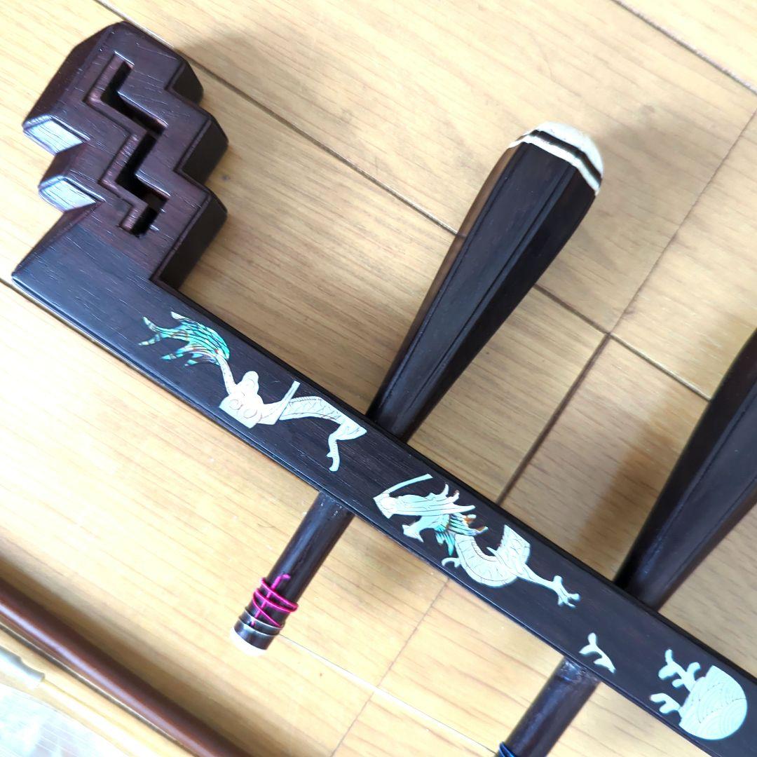 胡涵柔製作20 明清老紅木 未使用 螺鈿龍、鳳凰