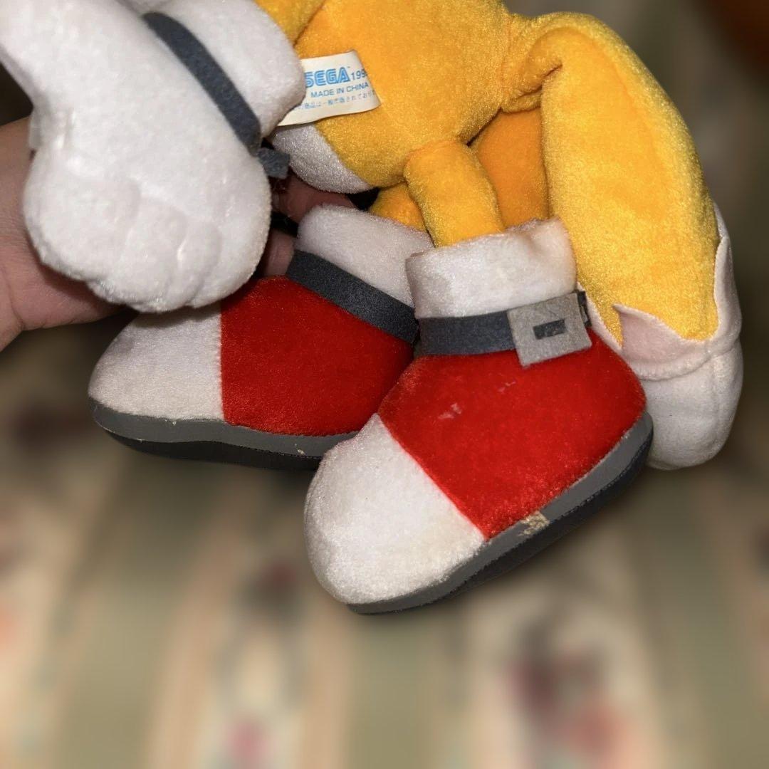N*す様 ソニックアドベンチャー　スーパージャンボぬいぐるみ　ソニック　テイルス