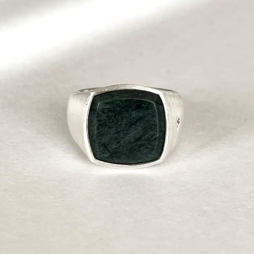 【美品】TOM WOOD cushion onxy ring g54 14号