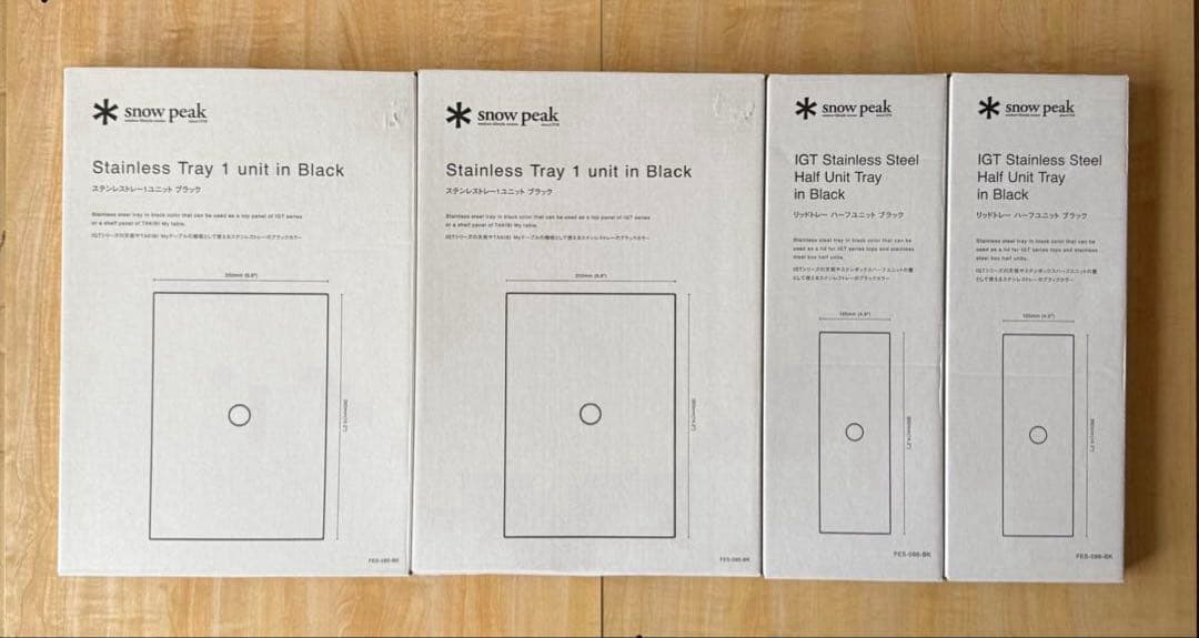 新品/未開封品 スノーピーク 雪峰祭 ステンレストレー ブラック - メルカリ