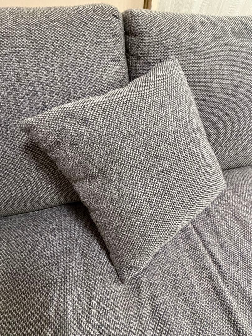 美品 ニトリ N シールド カウチソファ 3人掛け ブラウン ファブリック