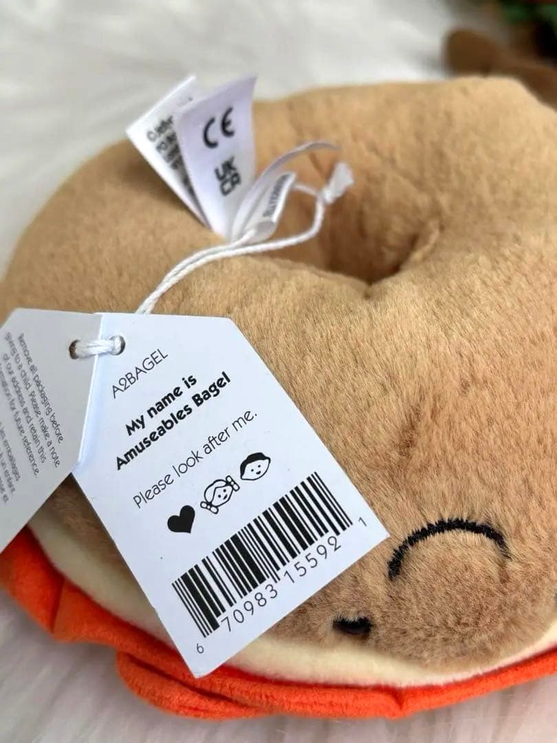 新品 ジェリーキャット べーグル パン ベーグルサンド ぬいぐるみ 袋