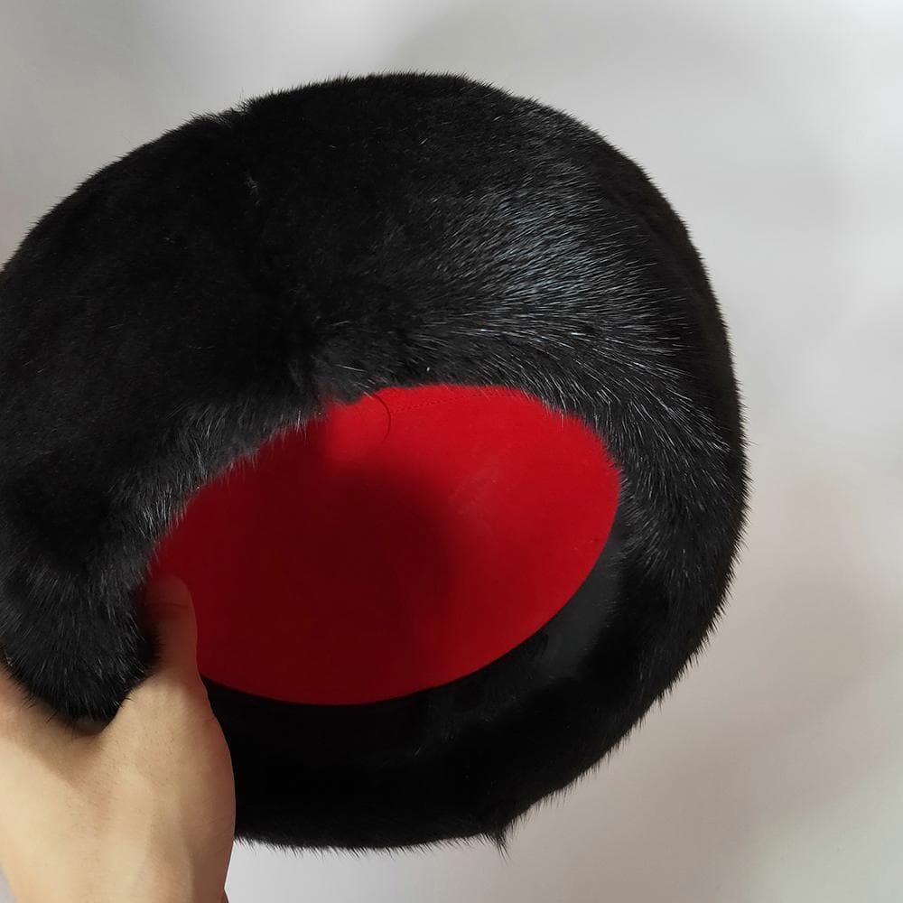 珍】 皇帝冠 中国古美術 真珠貂皮 清朝様式