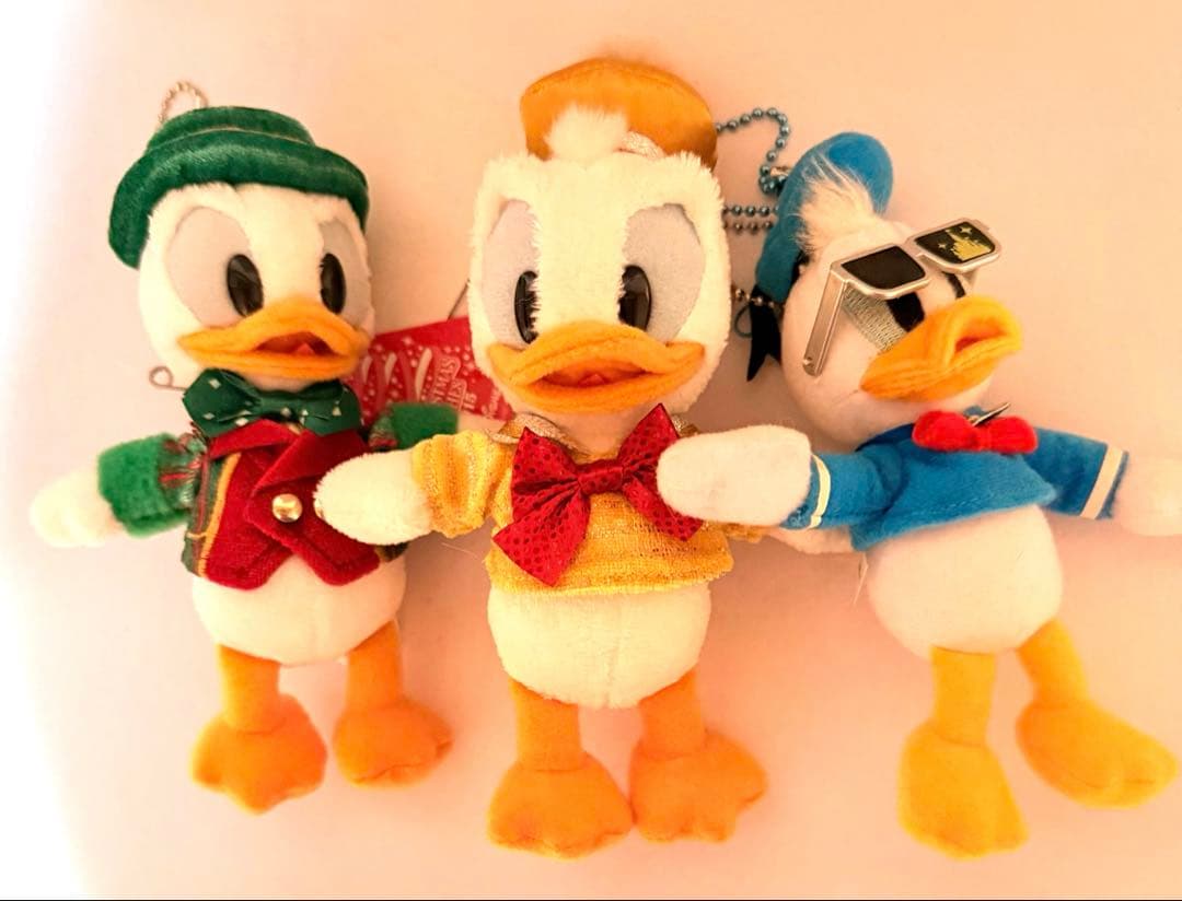 ドナルドダック ぬいば＋ストラップセット ディズニー30周年
