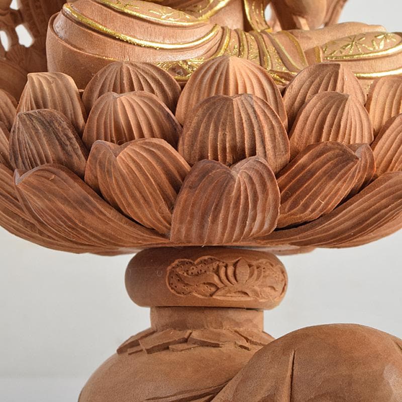 アンバサ様専用松園大龍作白檀 普賢菩薩像 仏像 保証書付 共箱 D