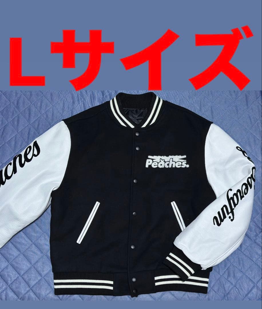 LE SSERAFIM Peaches. VARSITY JACKET Lサイズ LE SSERAFIM - LE SSERAFIM Peaches. VARSITY JACKET Lサイズの通販 by