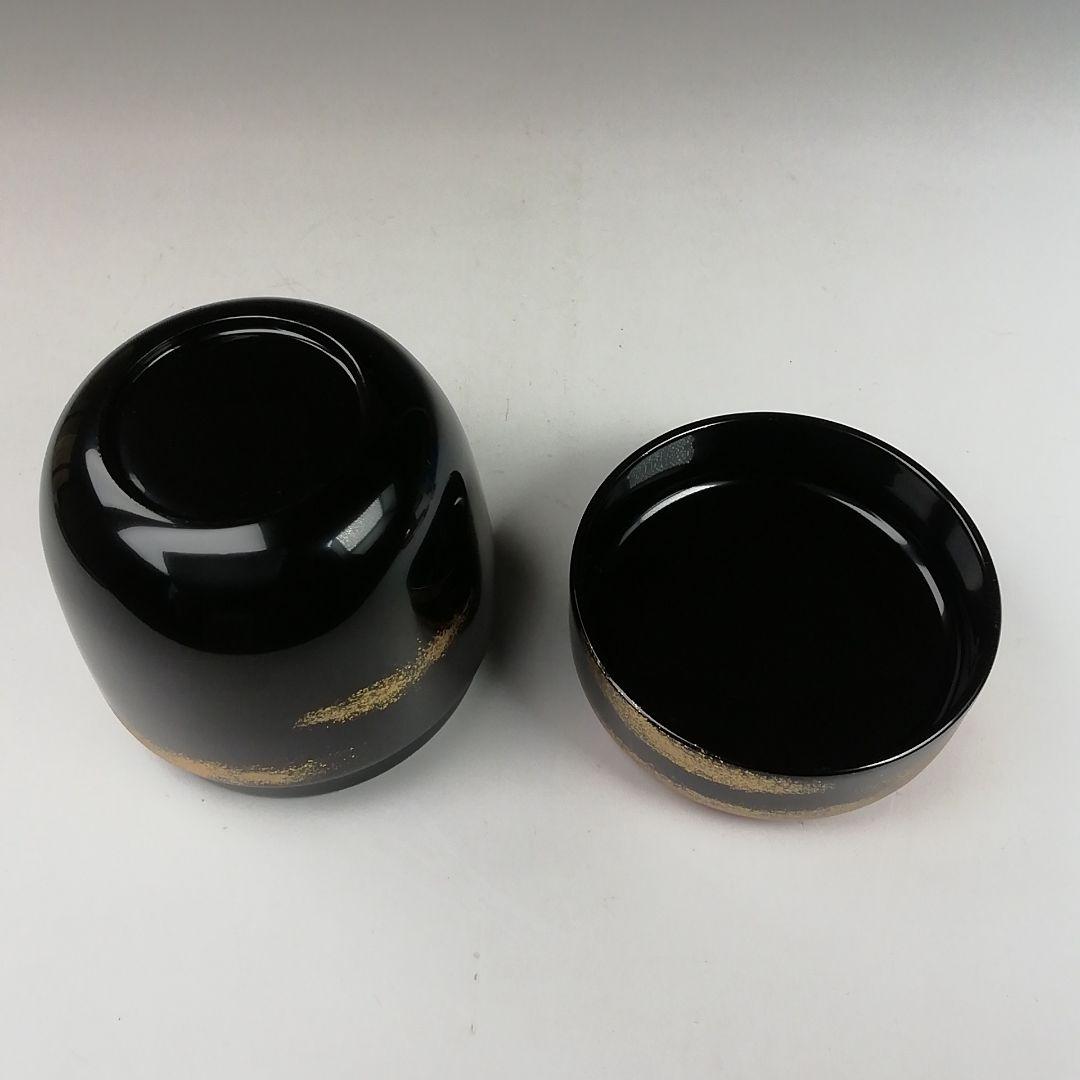 T832 棗 『紅富士蒔絵』『輪島塗』『中棗』『蒔絵師 黒川和禅』 共