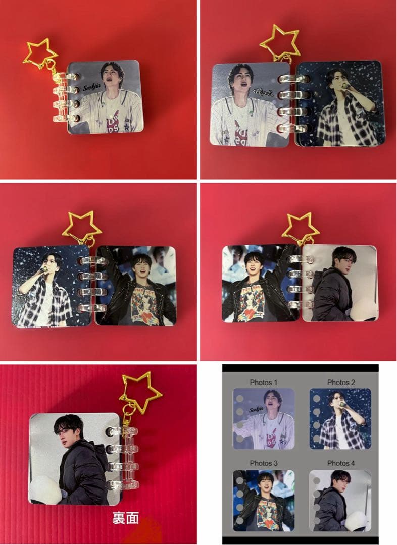 BTS JIN 両面ホログラムフォトカード