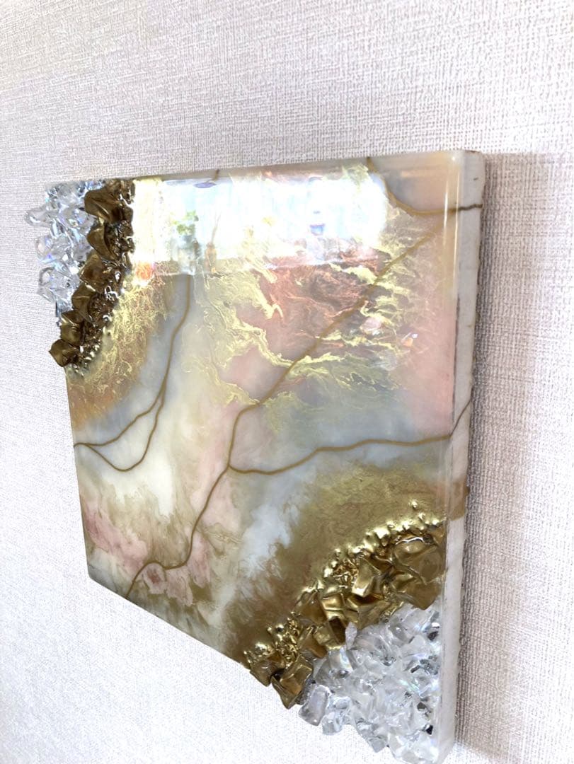 オフシュアボード　レジンアート　大理石風　浄化