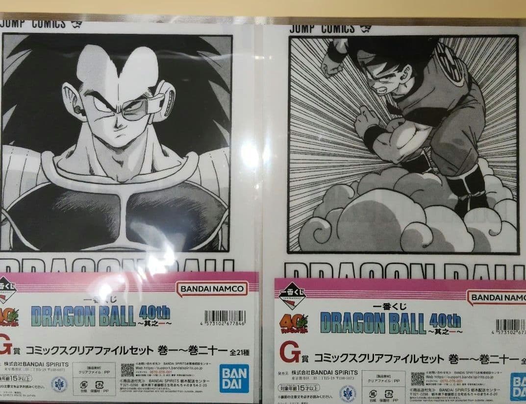 一番くじ ドラゴンボール 40th 其之一 G賞 クリアファイル 2種 - メルカリ