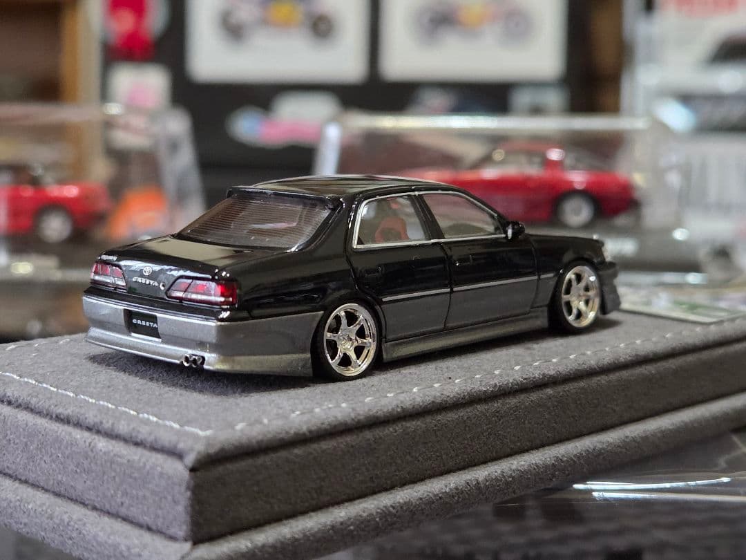 新色✨️MORTALMODELトヨタ クレスタ2.5ルーラントG黒銀1/64