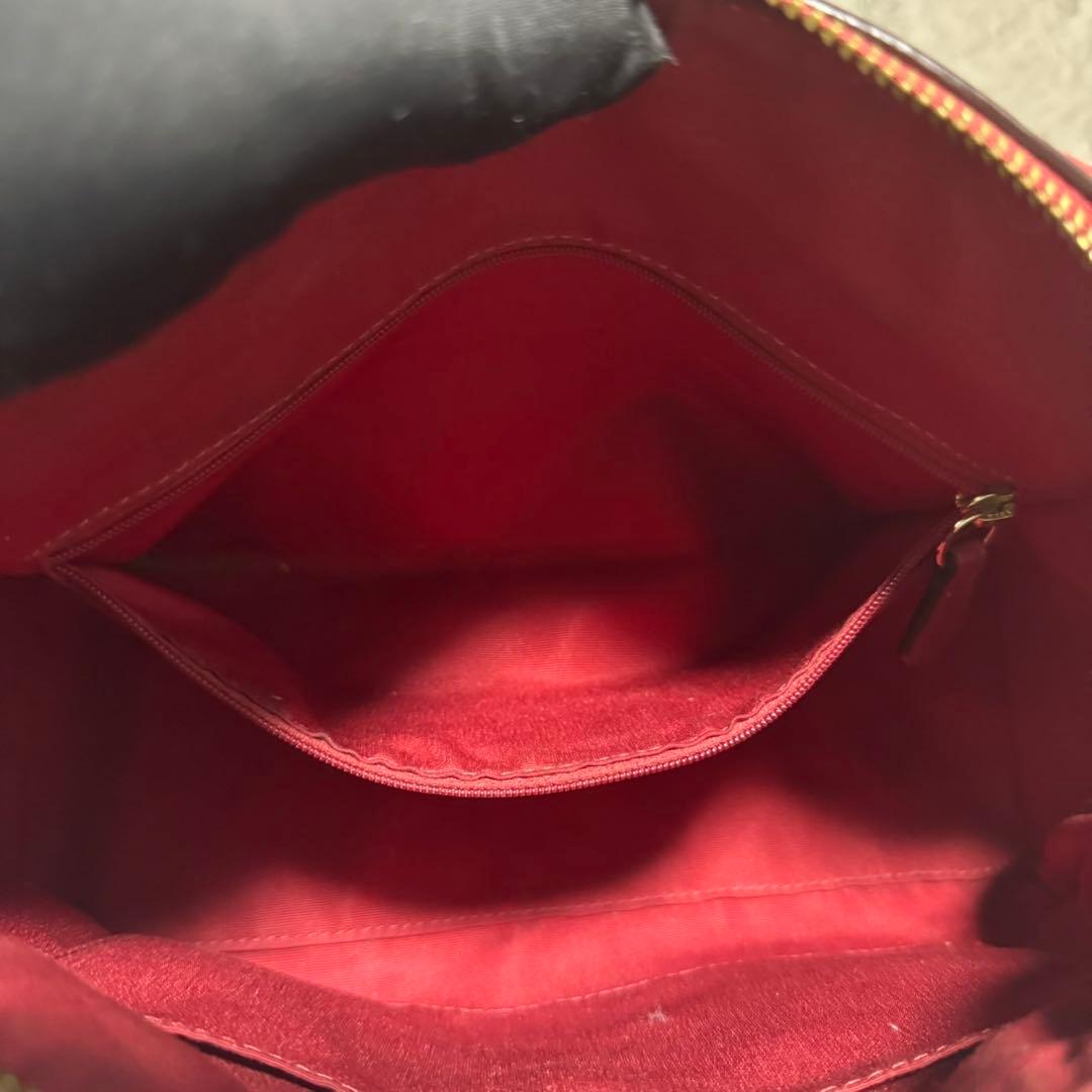 極美品✨️コーチ 2way ボストンバッグ PVC レザー シグネチャー 茶 赤