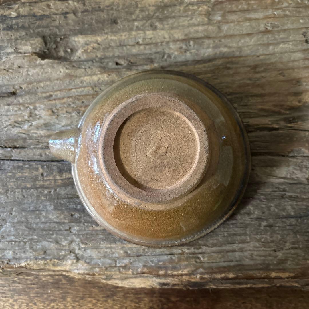 古い小砂焼片口　平清水　酒器　アンティーク　骨董　古民芸　検:白洲正子　李朝