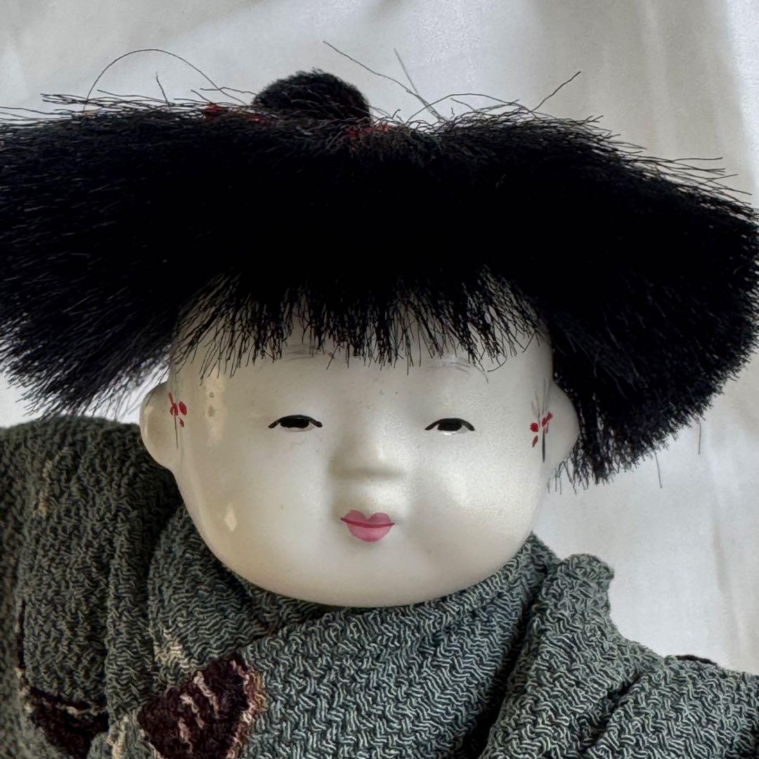 御所人形 わらべ男の子 身長12cm五代目光宝作 吉野光宝