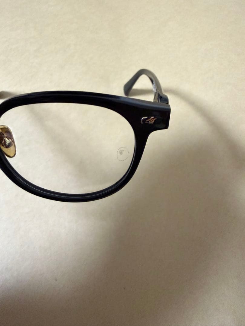 A BATHING APE ブラックフレーム メガネ