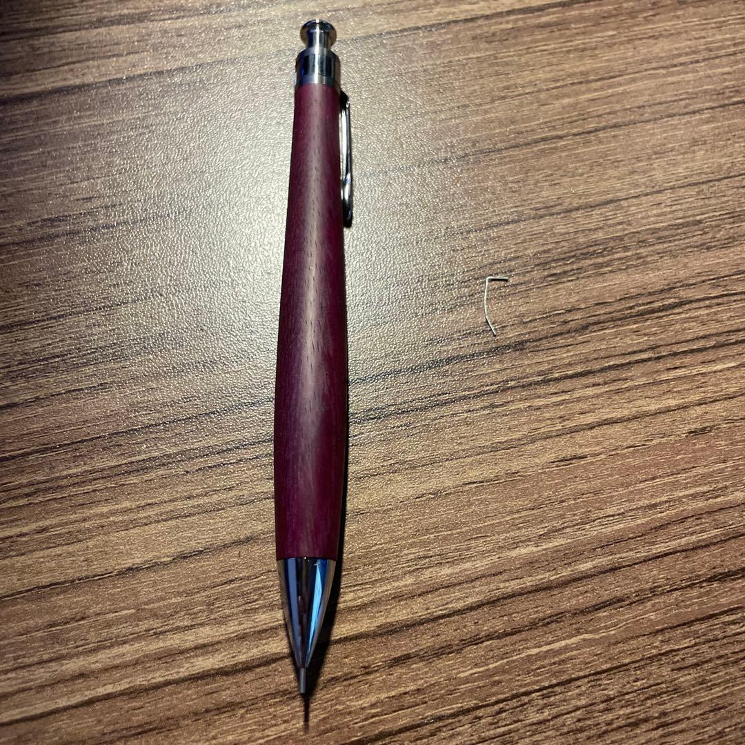 工房楔ペンシル楔シャープペンシルパープルハート固定式口金旧型グリップ